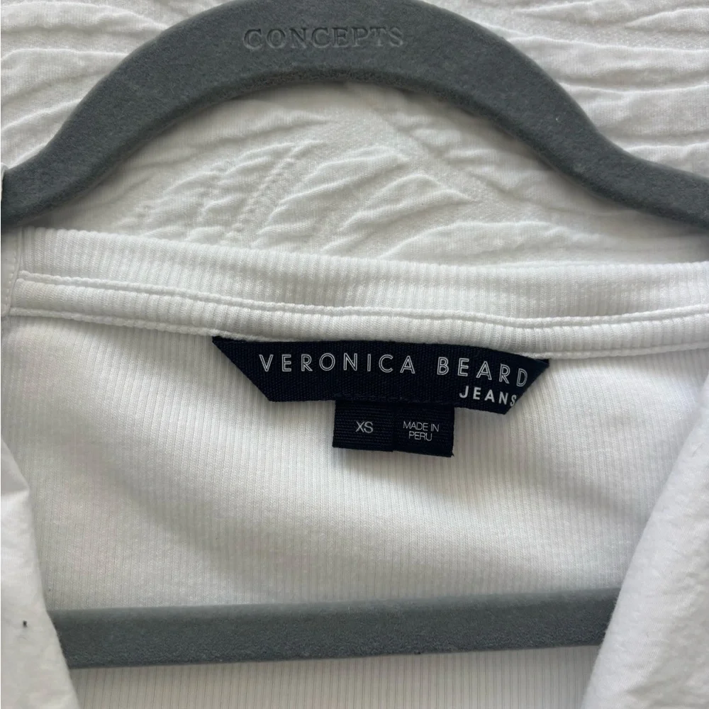 Veronica Beard Gidea Ruffle-Shoulder Knot Top - Picture 4 of 4